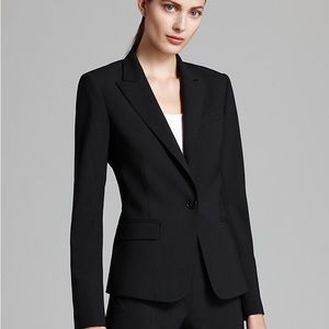 Theory Gabe 2 Urban Black Wool Stretch Blazer